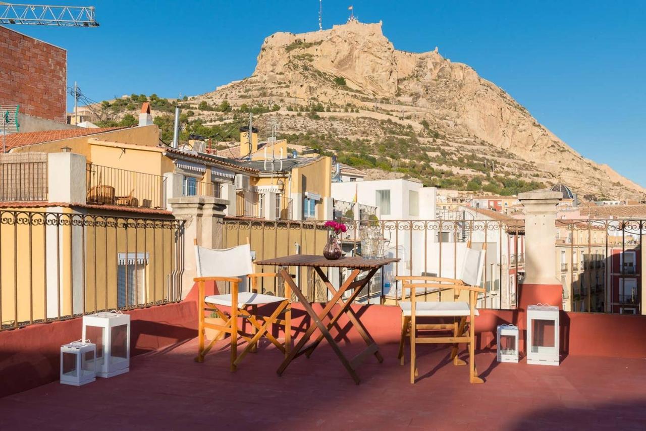 Alc - Stylish Studio With Fantastic Terrace, Old Town Alicante Zewnętrze zdjęcie